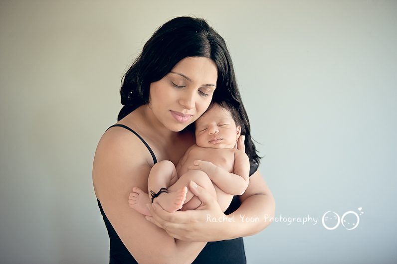 Newborn Photography Vancouver - baby boy with mom