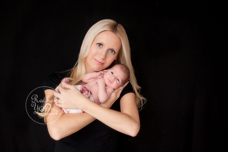 newborn baby girl with mom - Newborn Photography Vancouver