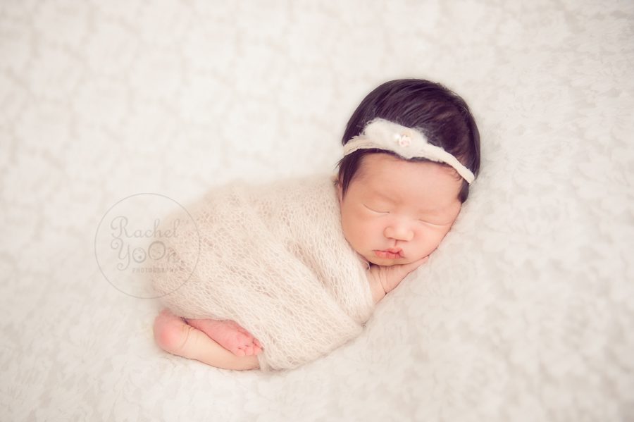 newborn baby girl in bum up pose - newborn photography vancouver