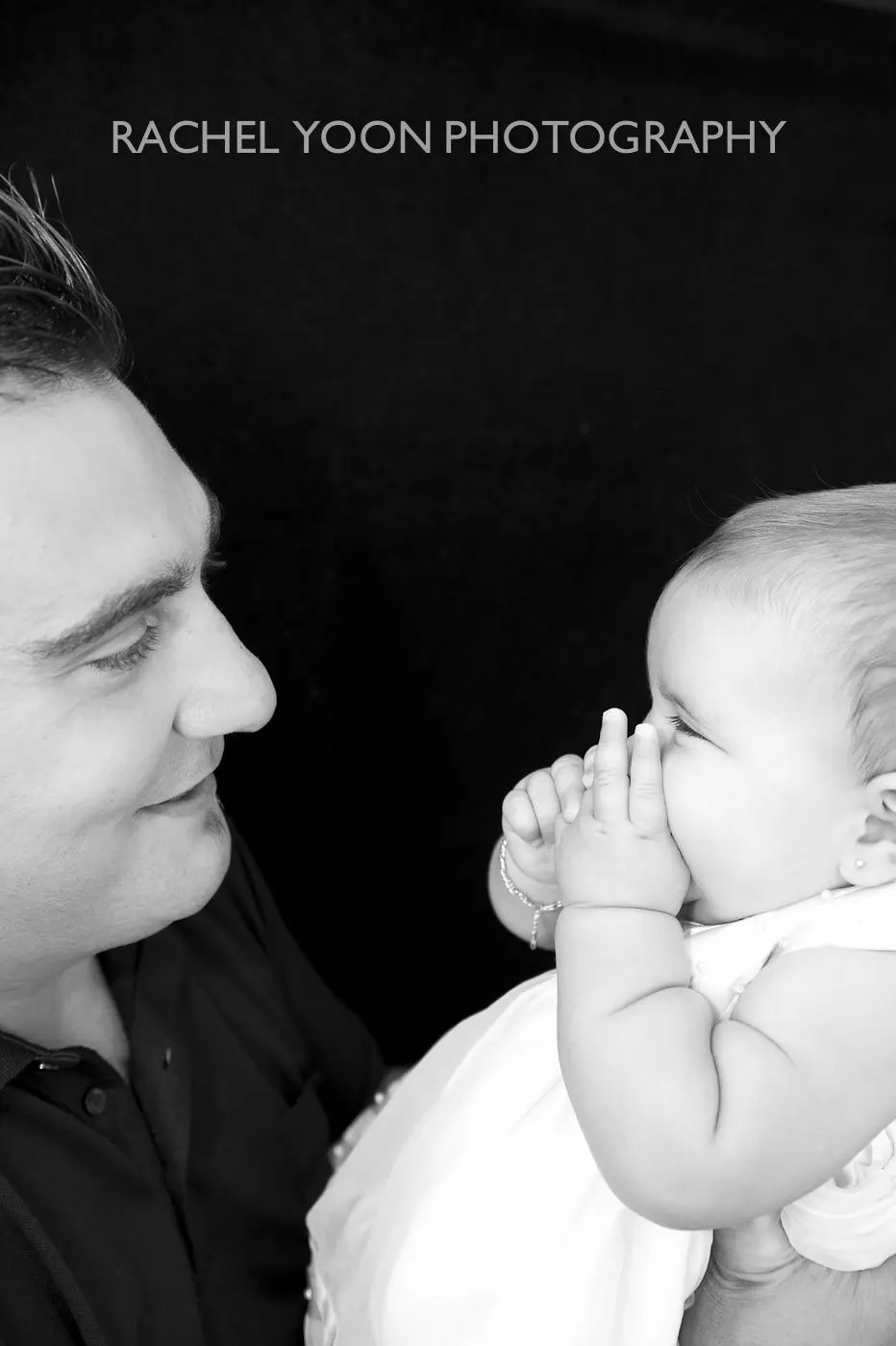 6 months old baby girl with her dad