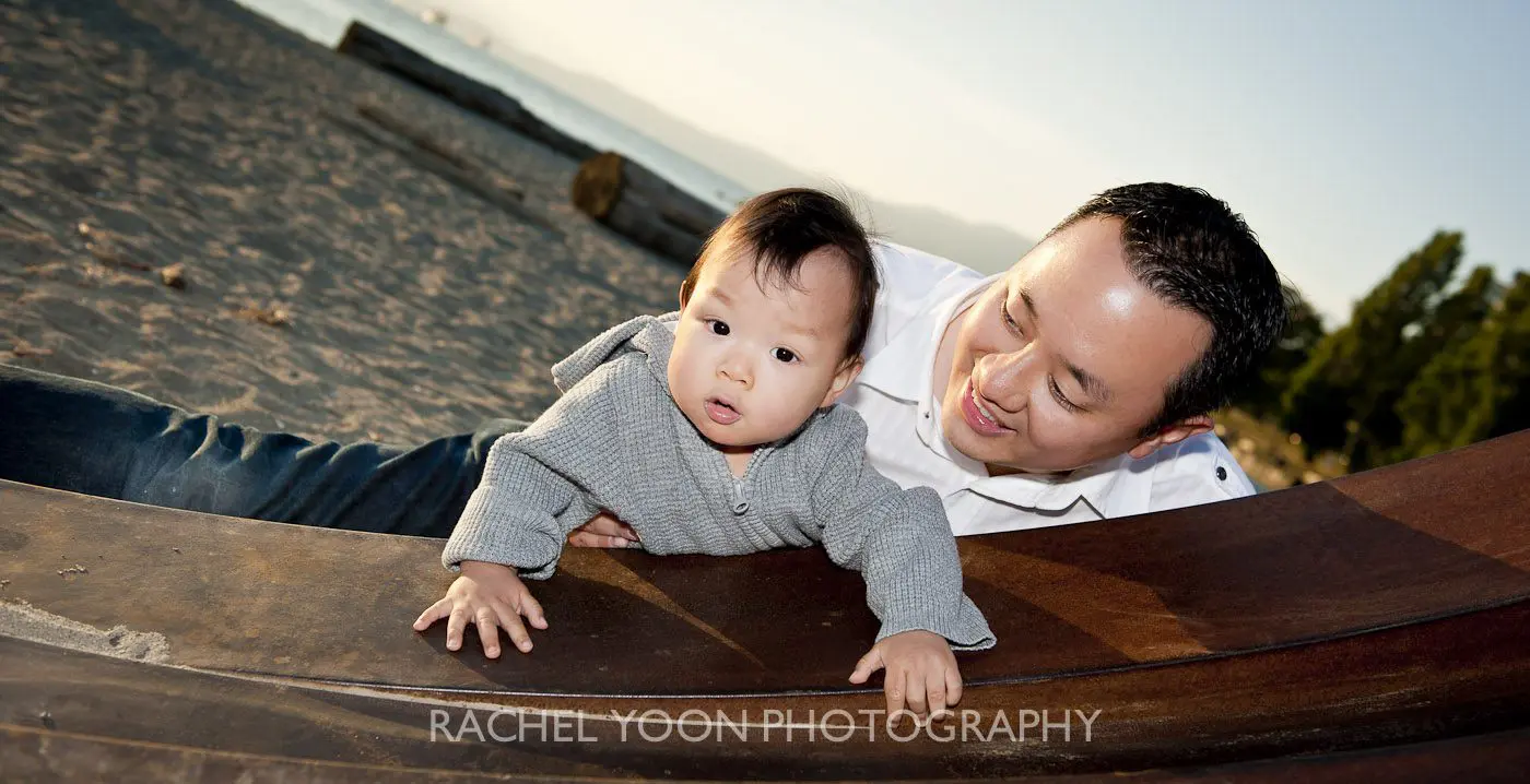 10 months old baby boy with his dad