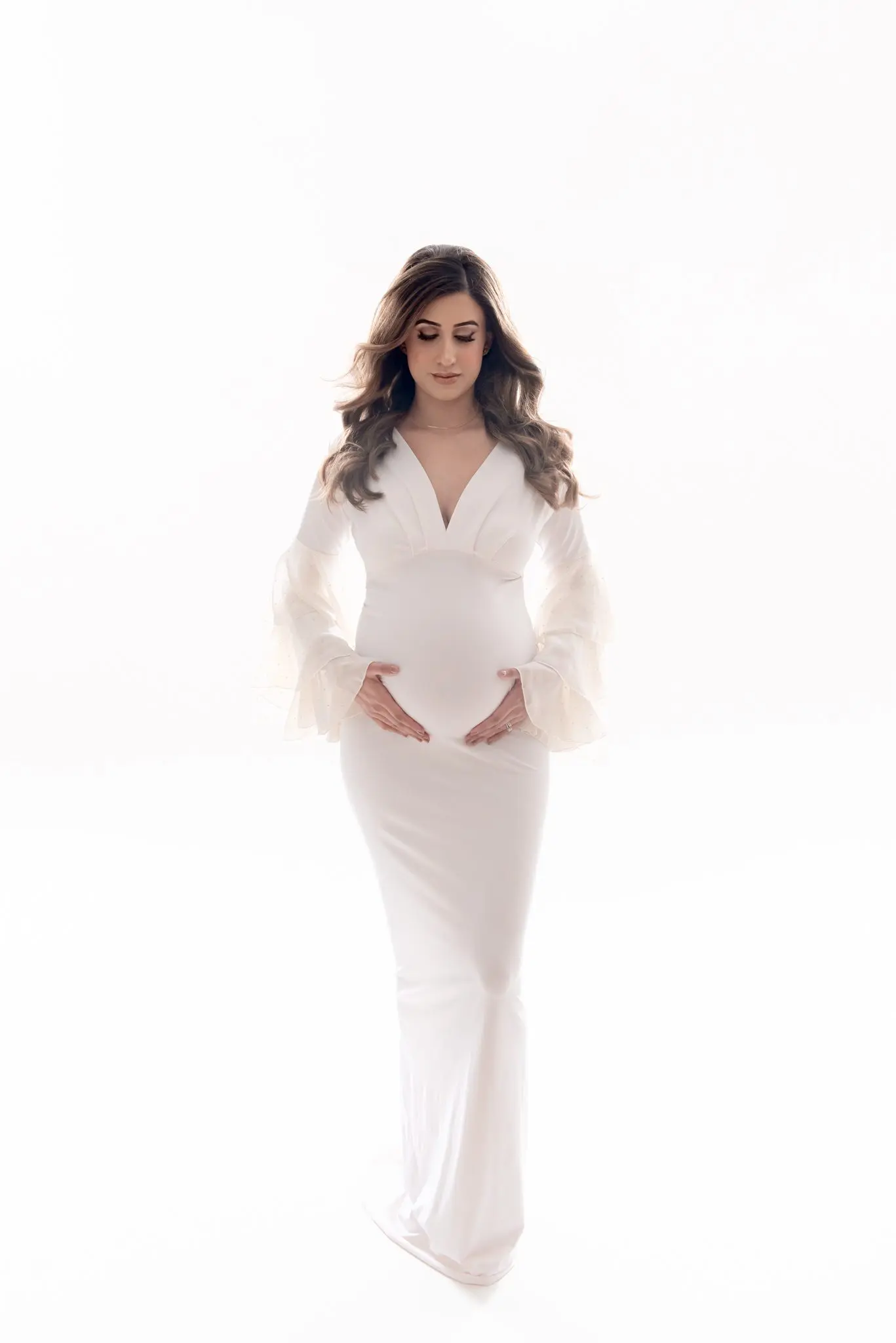 maternity photography - calla gown