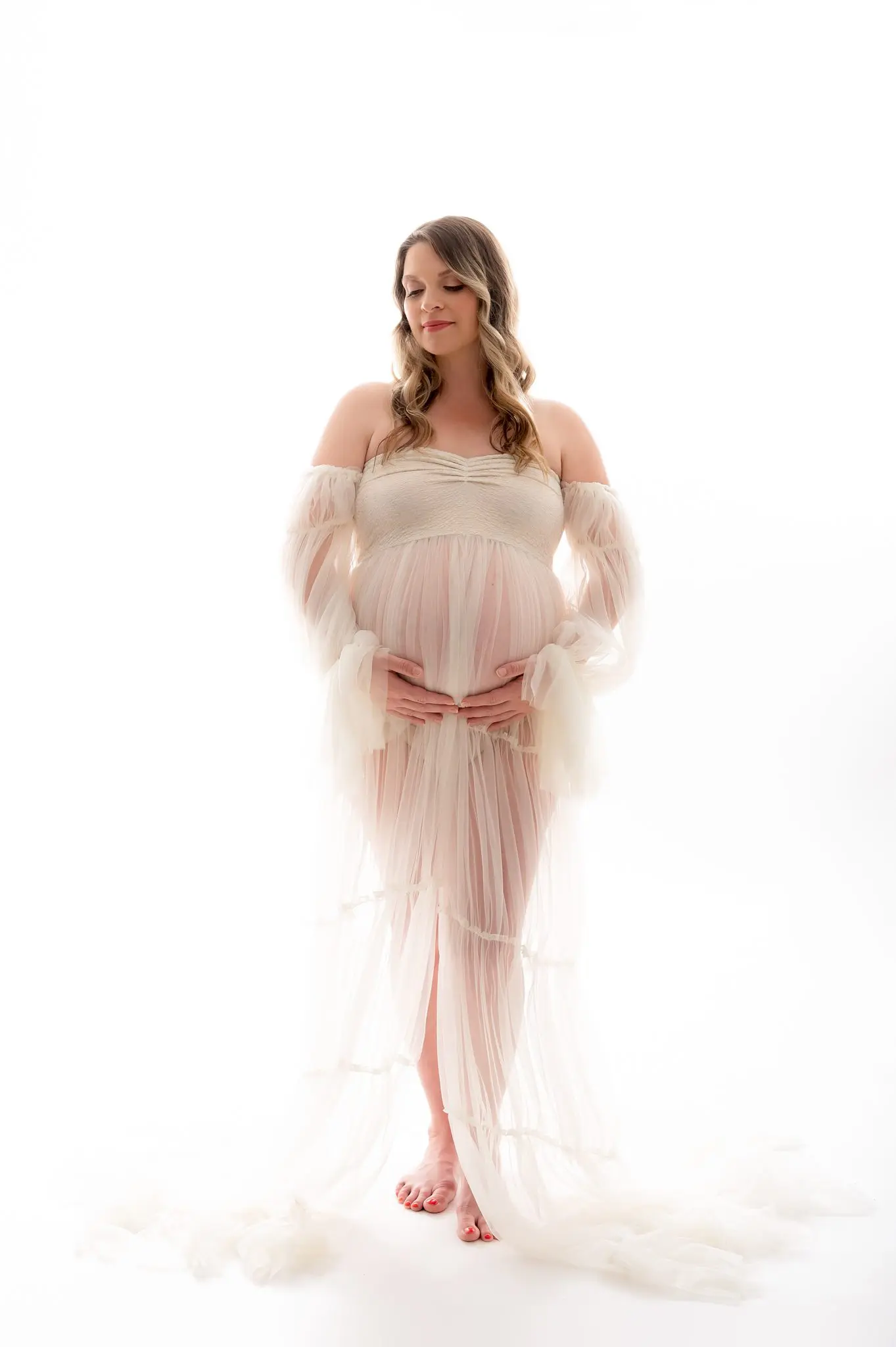 maternity photography north vancouver gown