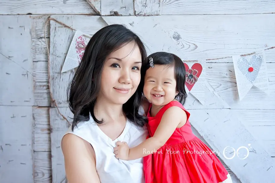 baby photography vancouver - 1 year old baby girl with mom