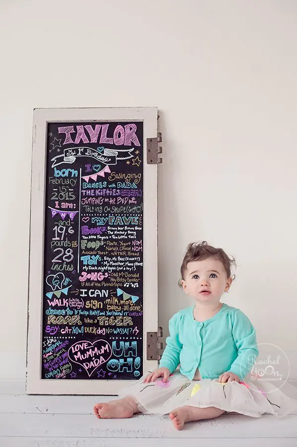 1 year old baby at studio - baby photography vancouver