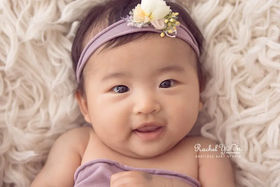 100 days old baby close up - Baby Photography Vancouver