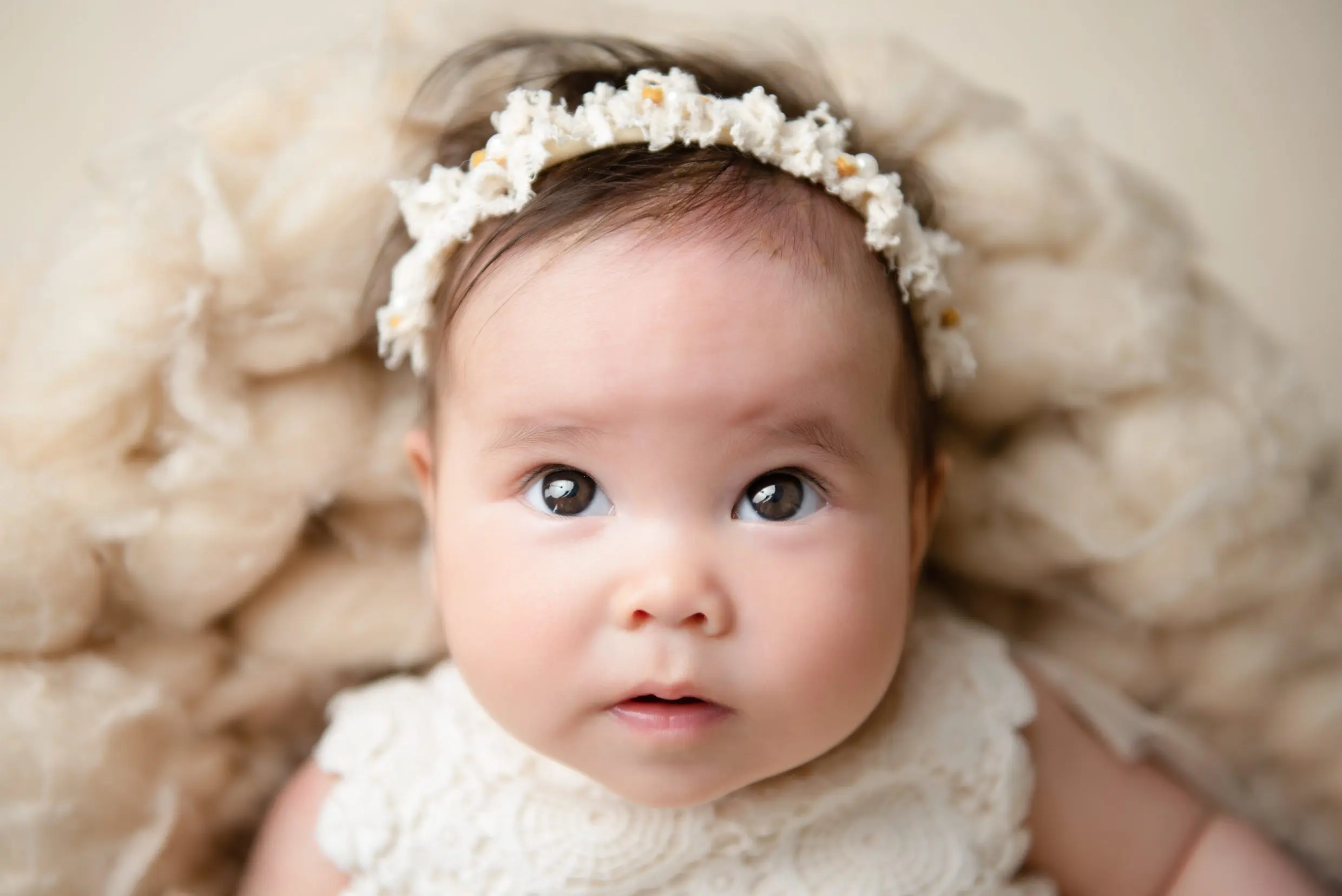 baby girl closeup