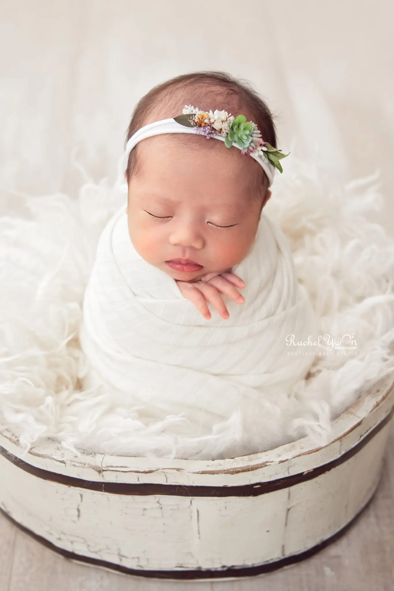 potato sack pose - newborn photography vancouver
