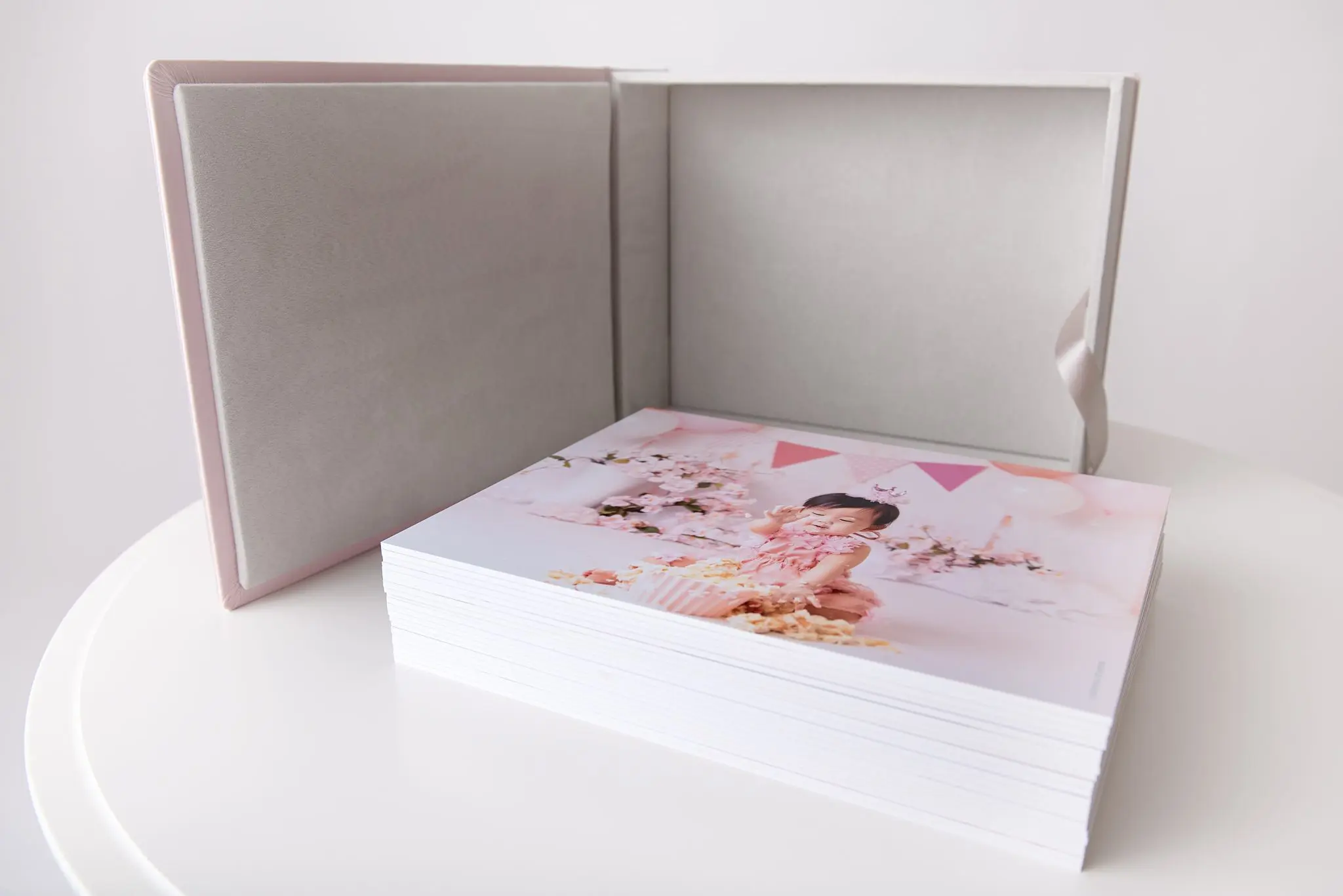acrylic album with a box