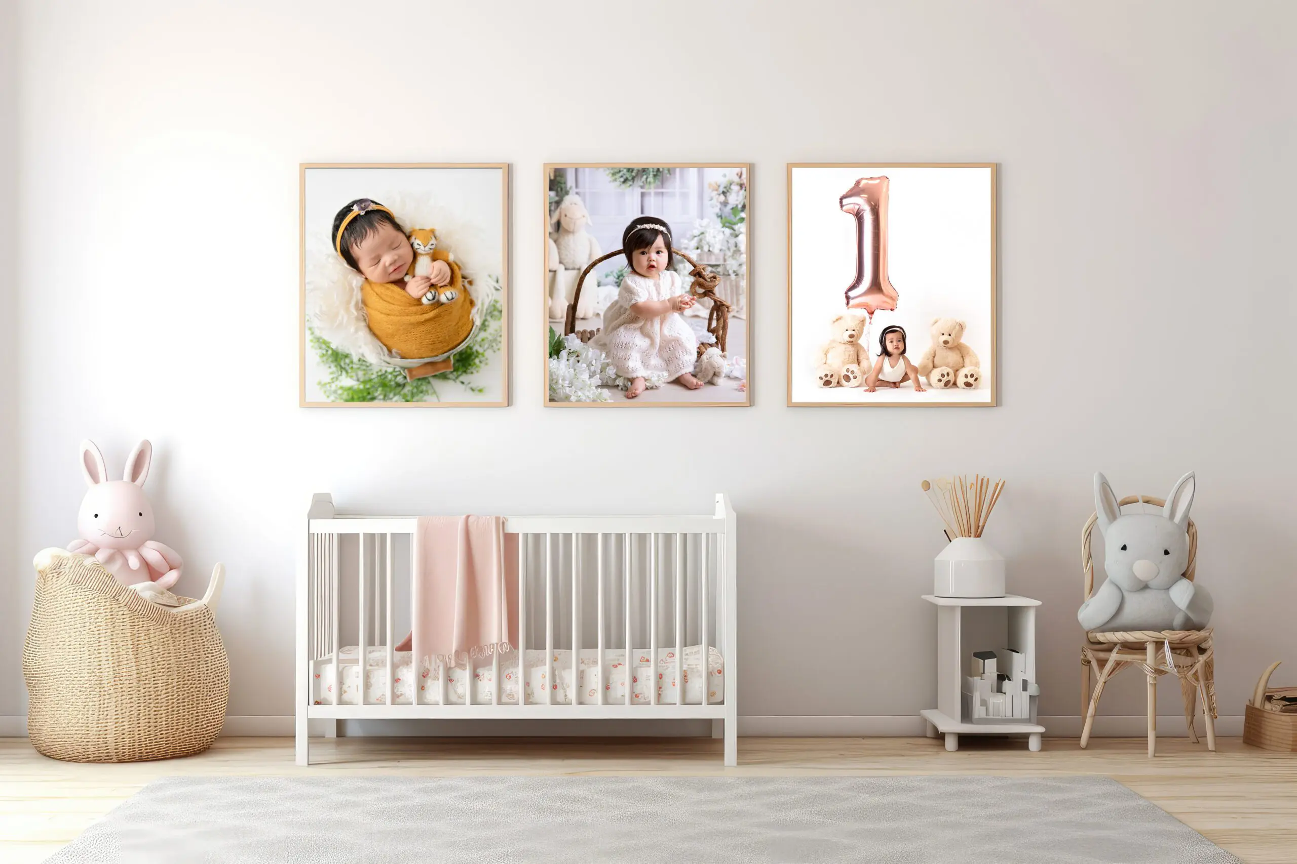 My baby's 1st year bundle sample wall art