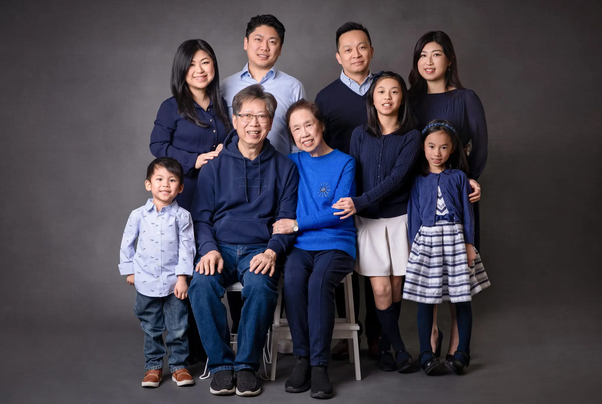 extended family photography - three generation photo