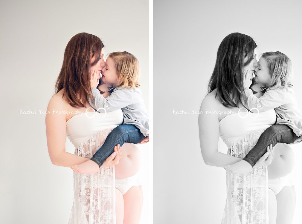 Burnaby maternity photographer - mom with a baby