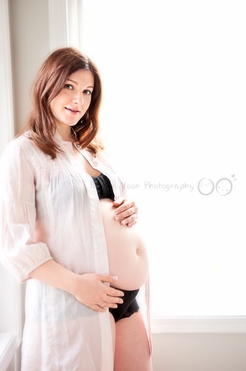 Burnaby Maternity Photography - window light