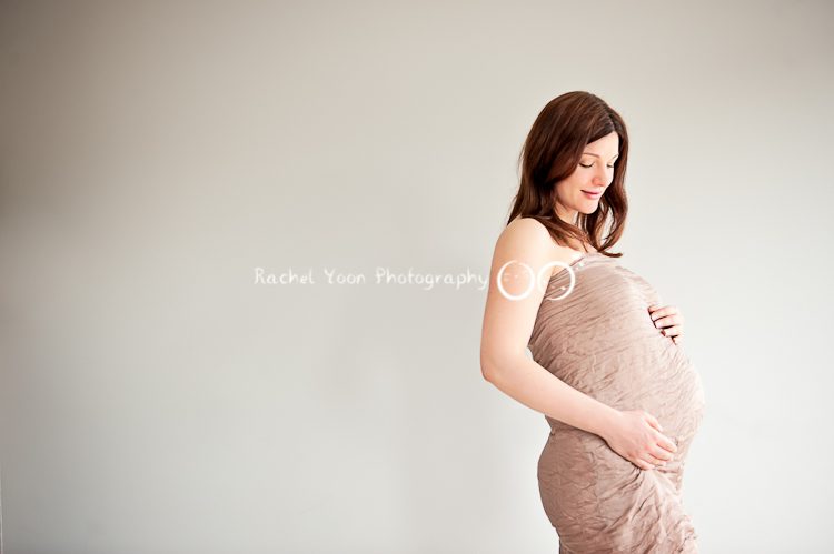 Burnaby Maternity Photographer - in light chocolate fabric