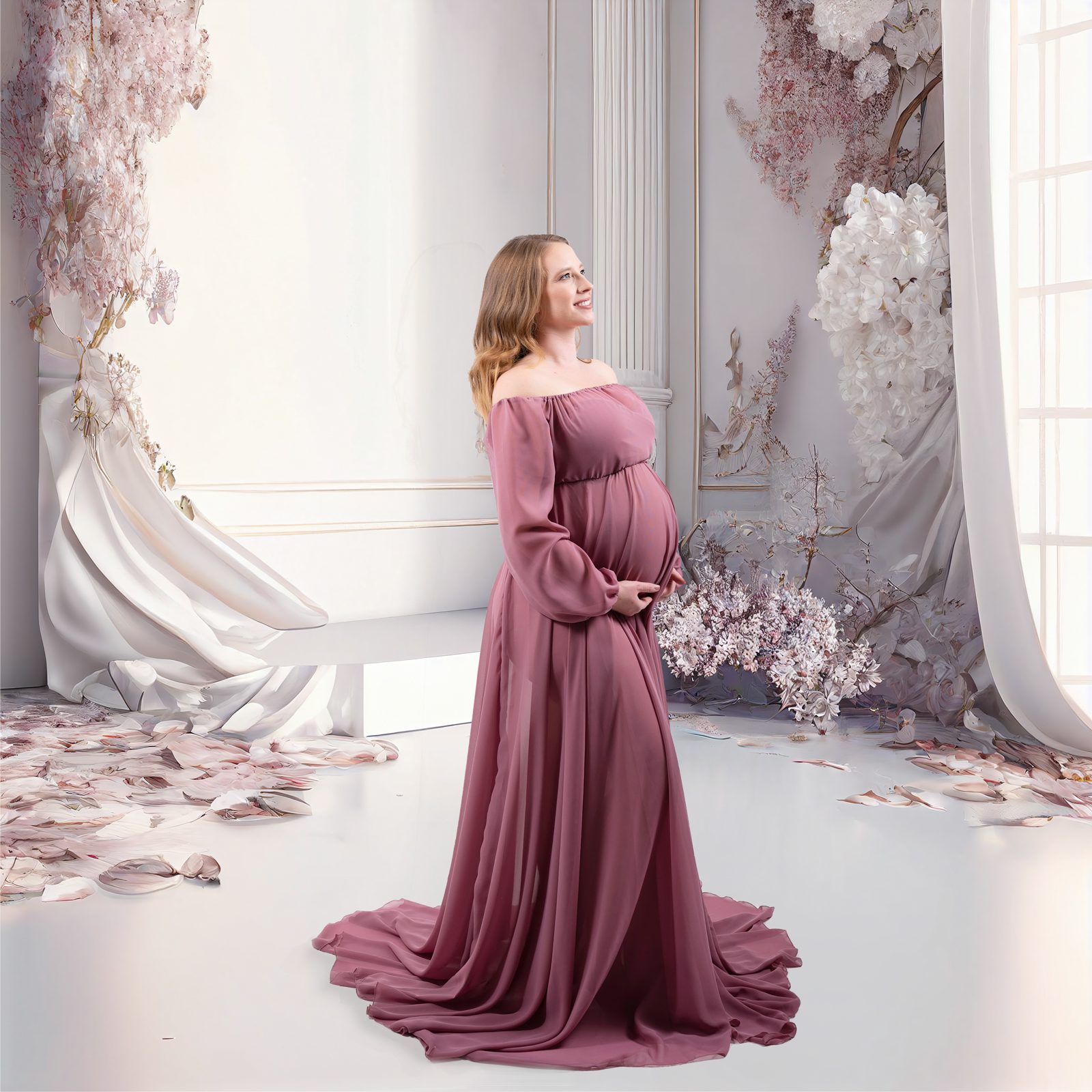 maternity photography - digital backdrop composite