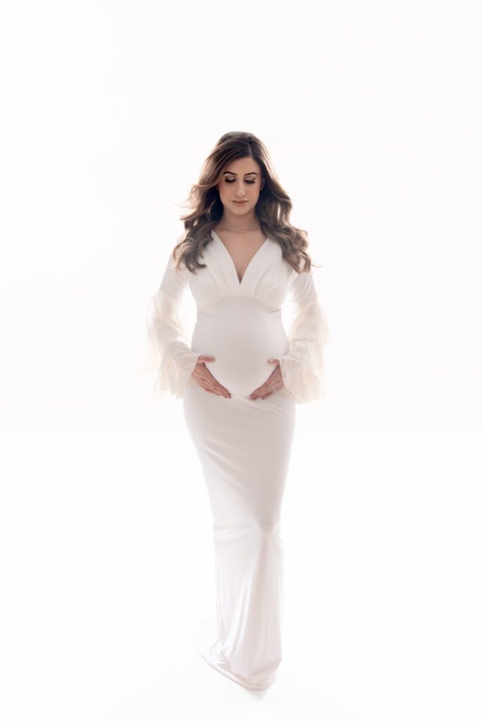 maternity photography - calla gown