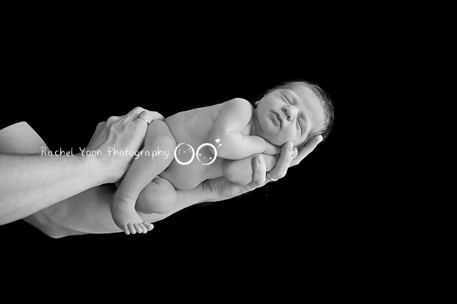 Newborn Photography Vancouver - newborn black and white