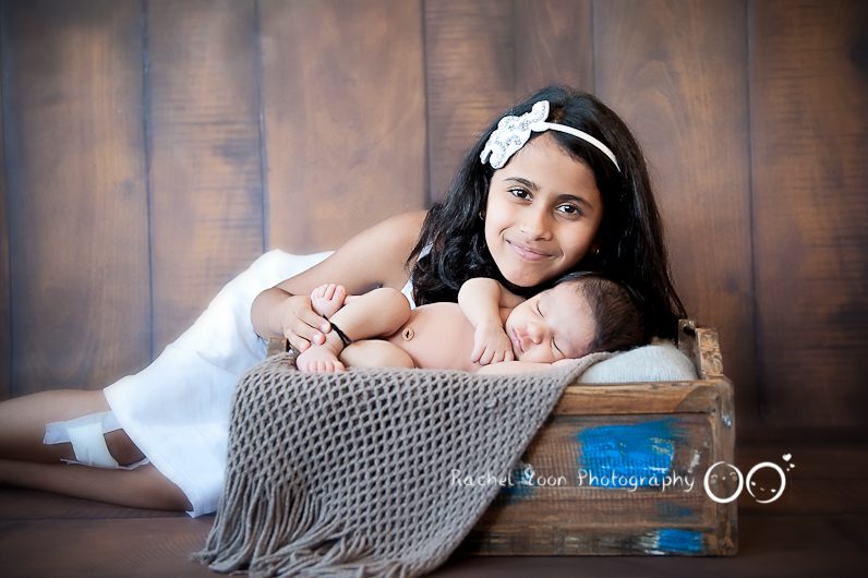 Newborn Photography Vancouver - baby boy with sibling