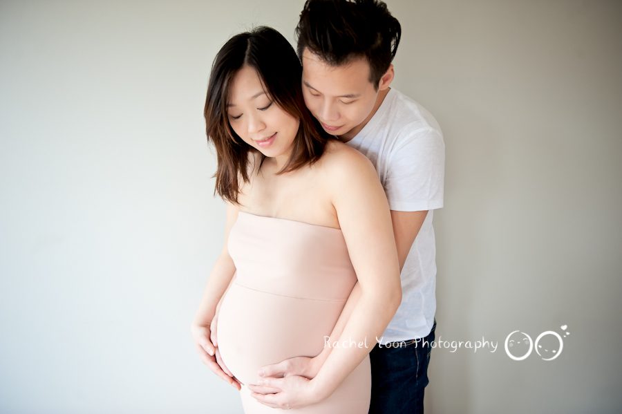 maternity photography vancouver - pink long gown