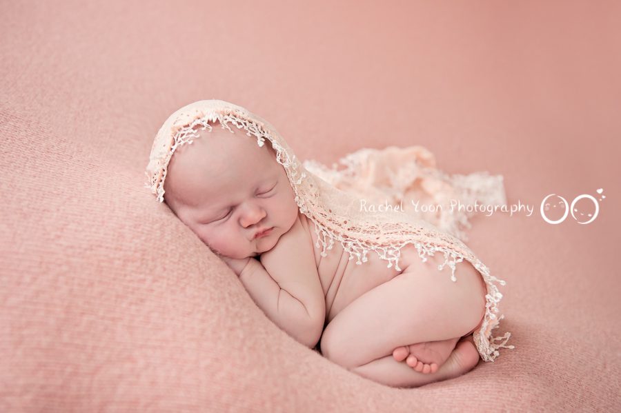 newborn photography vancouver- baby girl bum up pose