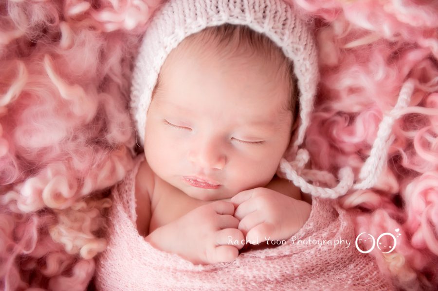 newborn photography vancouver - baby girl close up