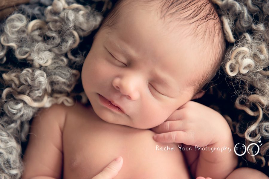 newborn photography vancouver - newborn baby boy close up