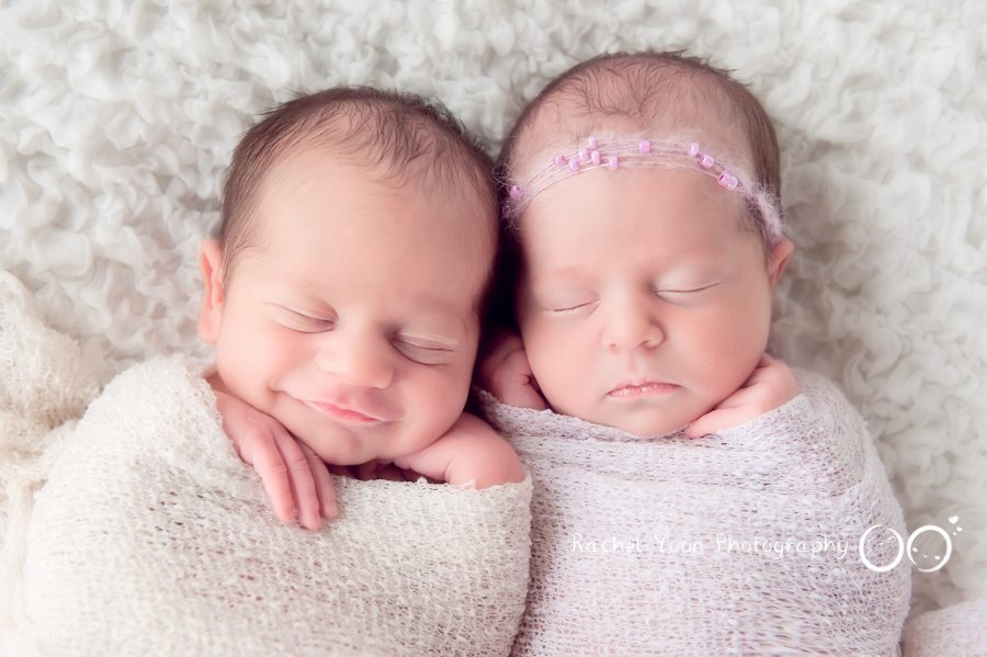 Twins with smile - Newborn Photography Vancouver