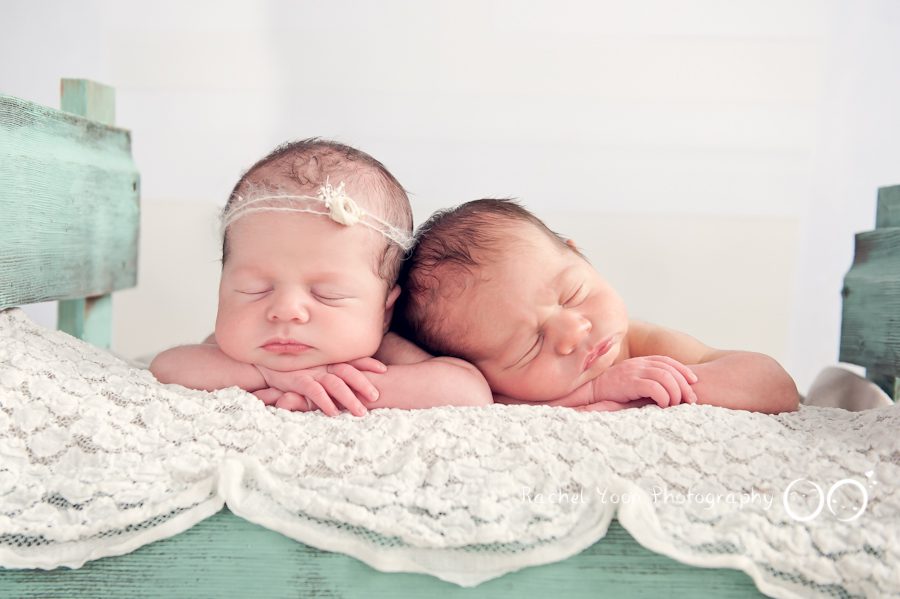 Twins facing forward - Newborn Photography Vancouver