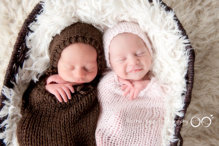 Twins with a smile - Newborn Photography Vancouver