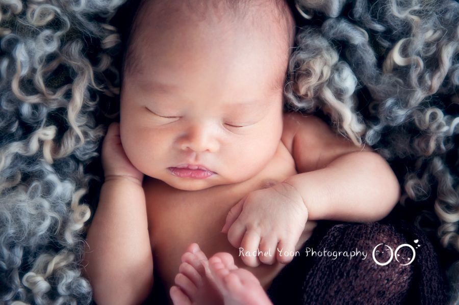 newborn baby boy closeup - newborn photography vancouver