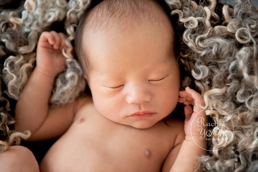newborn baby boy close up - Newborn Photography Vancouver