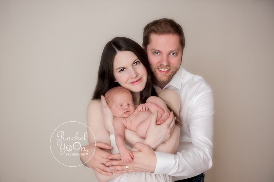 newborn baby boy with mom and dad - newborn photography vancouver