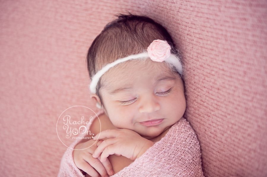 smiling newborn baby - newborn photography vancouver