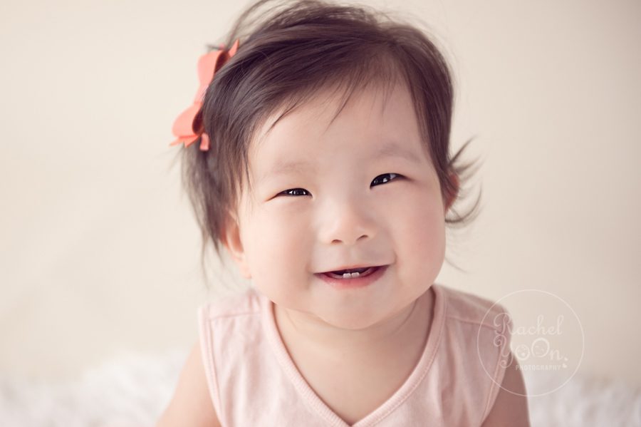 6-month-old smiley baby girl - baby photography vancouver
