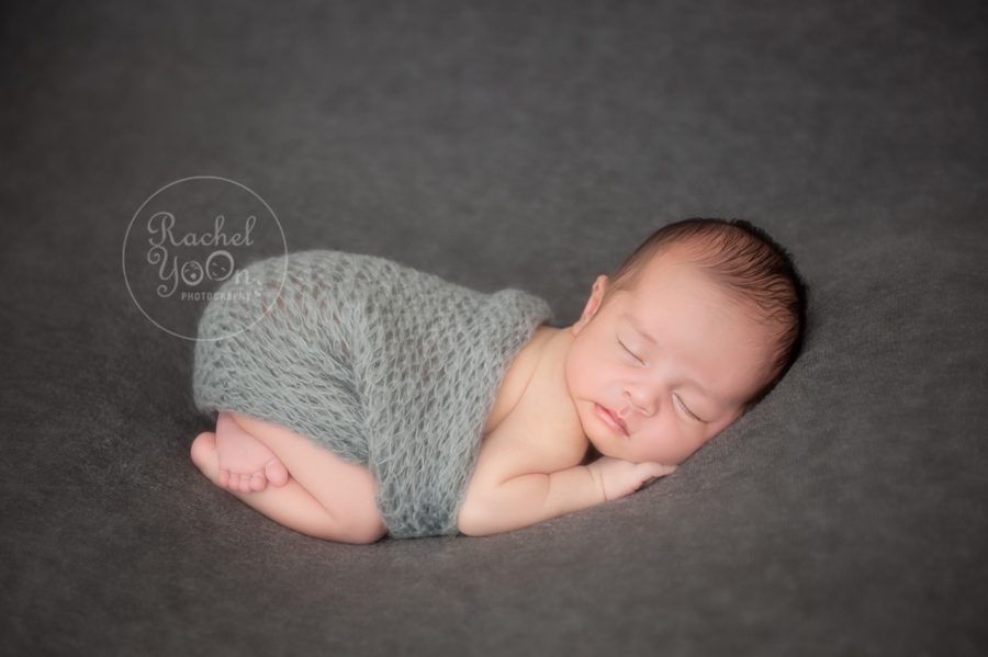 newborn baby boy in bum up pose - newborn photography vancouver
