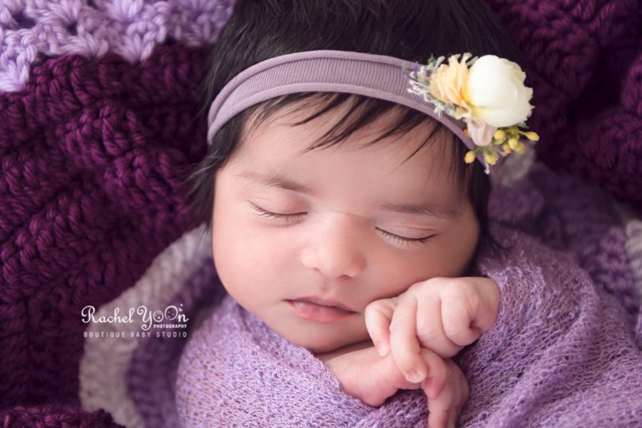 baby girl close up - newborn photography vancouver