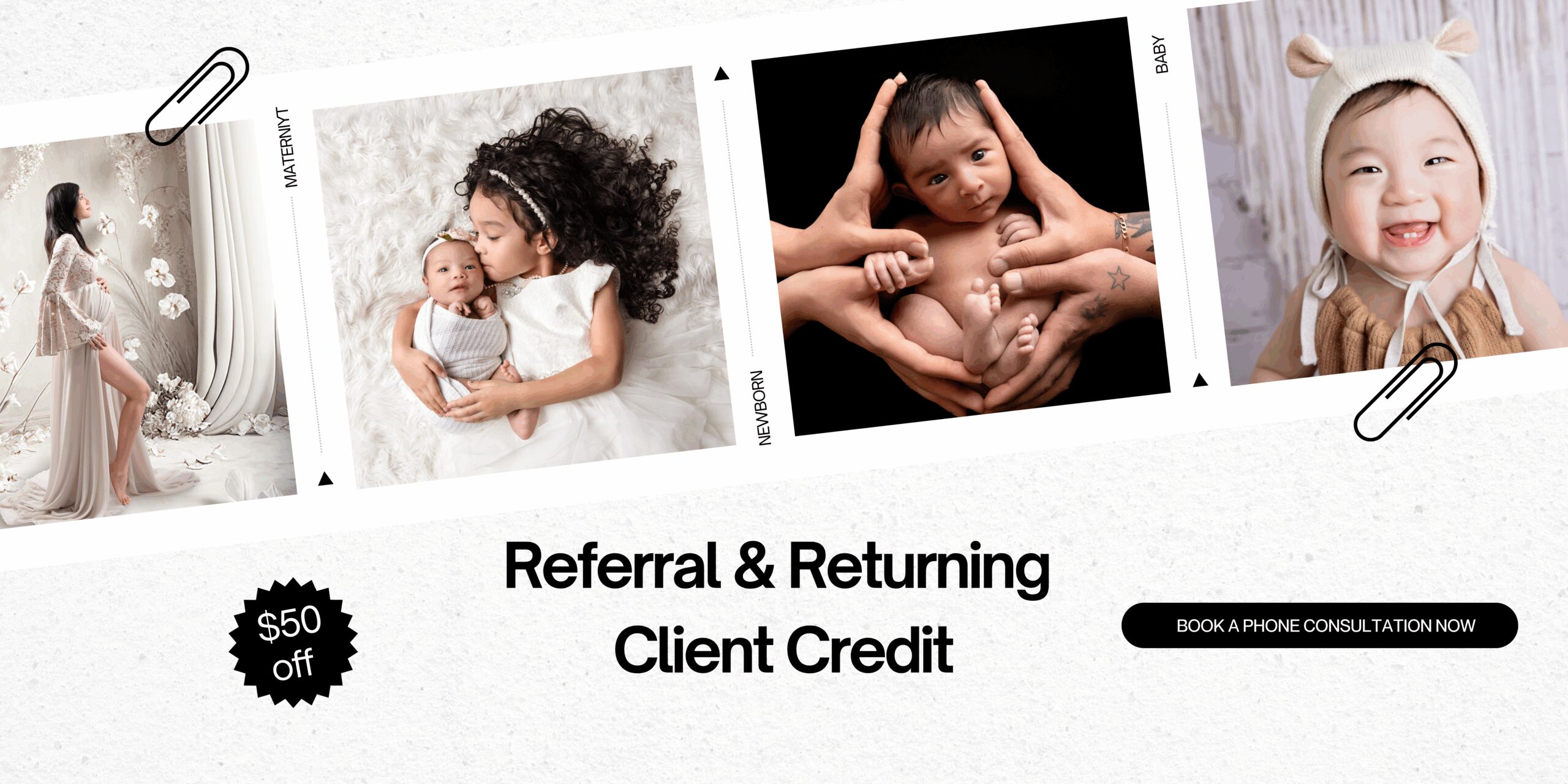referral and returning client credit $50