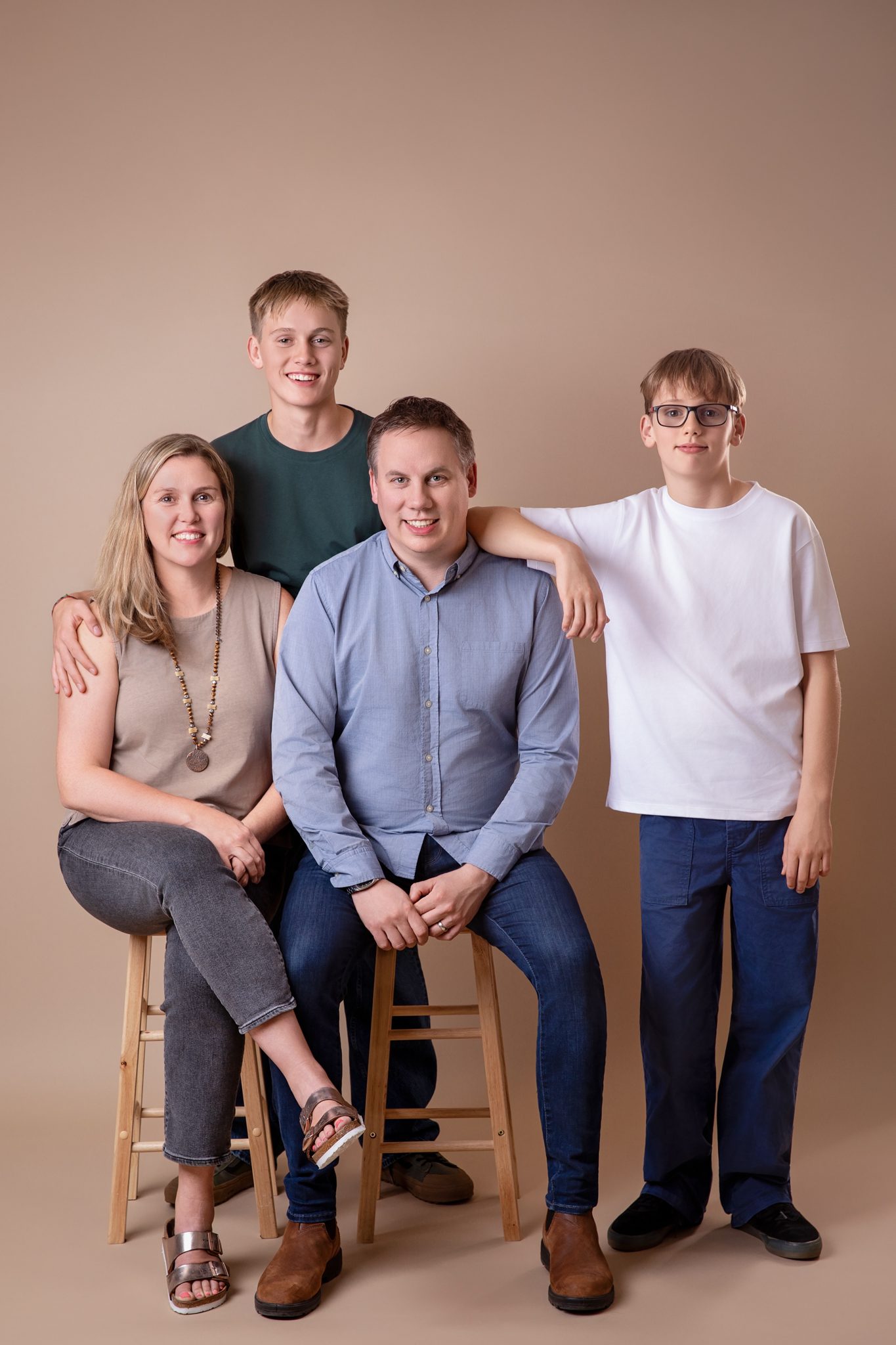 family photography with two sons
